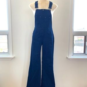 Zara Woman Wide Leg Jeans Overalls